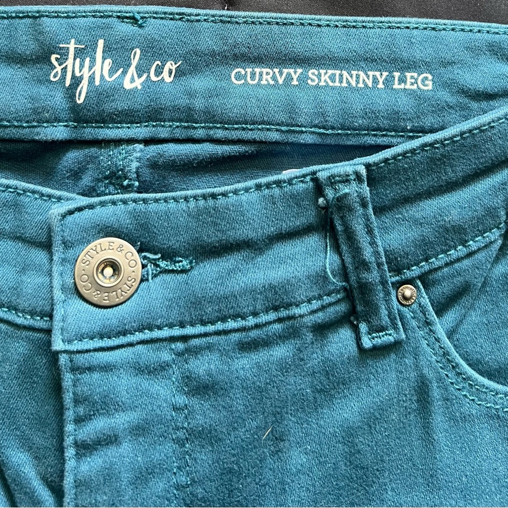 Style & Co. Women's Skinny Jeans - Teal